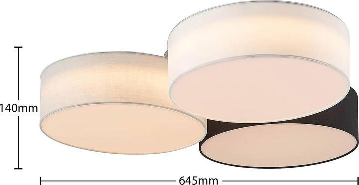 Immagine prodotto Lindby Lampada da soffitto Janita LED, 3 luci, tricolore (4400 lm)