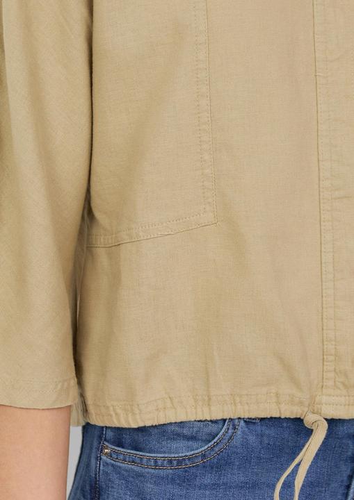 Actual product image S.Oliver Bluse Leinenmix-Bluse im O-Shape mit Fledermausärmeln (36)