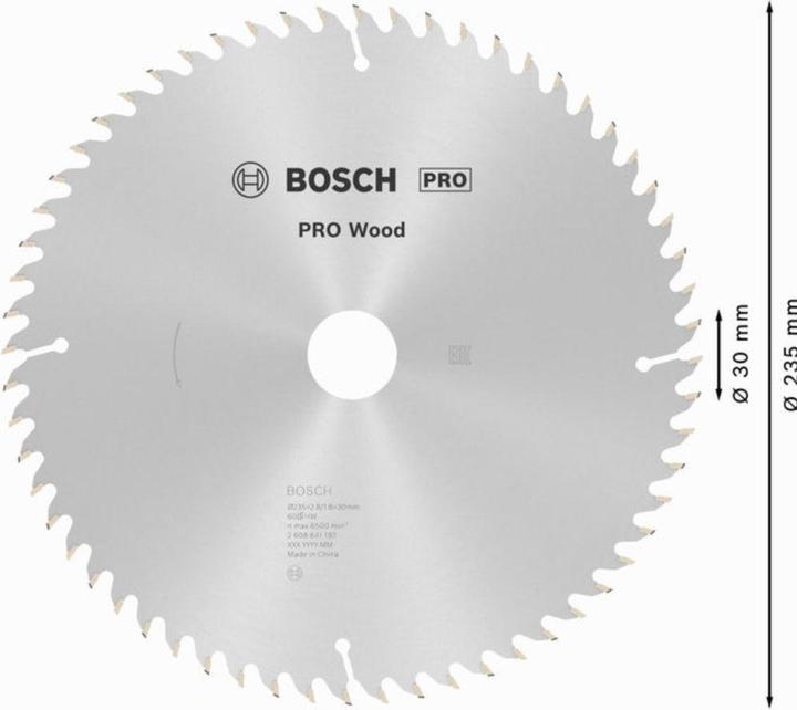 Actual product image Bosch Professional Zubehör PRO Wood circular saw blade, 235 x 2.8 x 30 mm