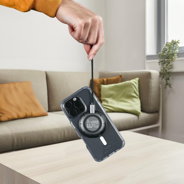 Actual product image Hama Kabelloses Qi2-Ladegerät, induktiv Schnellladen am Schreibtisch etc., 15 W (15 W)