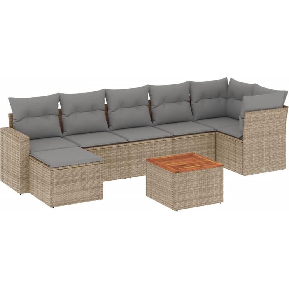 VidaXL, Gartenlounge, 10-tlg. Garten-Lounge-Set mit Kissen