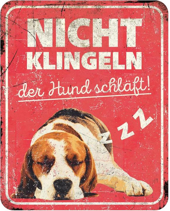 Produktbild EBI D&D Home Warnschild Beagle rot