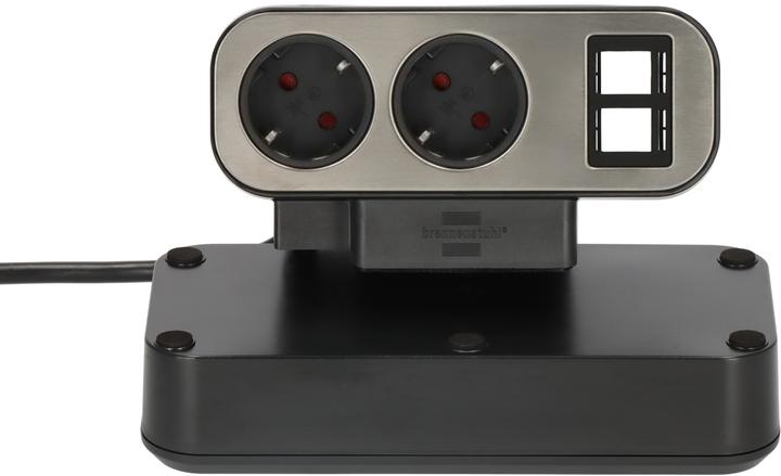 Produktbild Brennenstuhl estilo Duplex Tischsteckdosenleiste, 2x Keystone Module, 10x Schutzkontakt-Steckdosen (10x, 2 m)