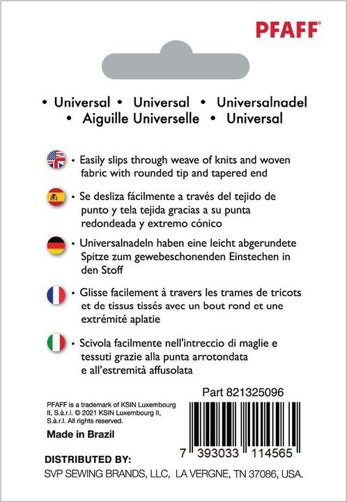Produktbild Pfaff PF UNIVERSAL NADEL 80/12 10PK