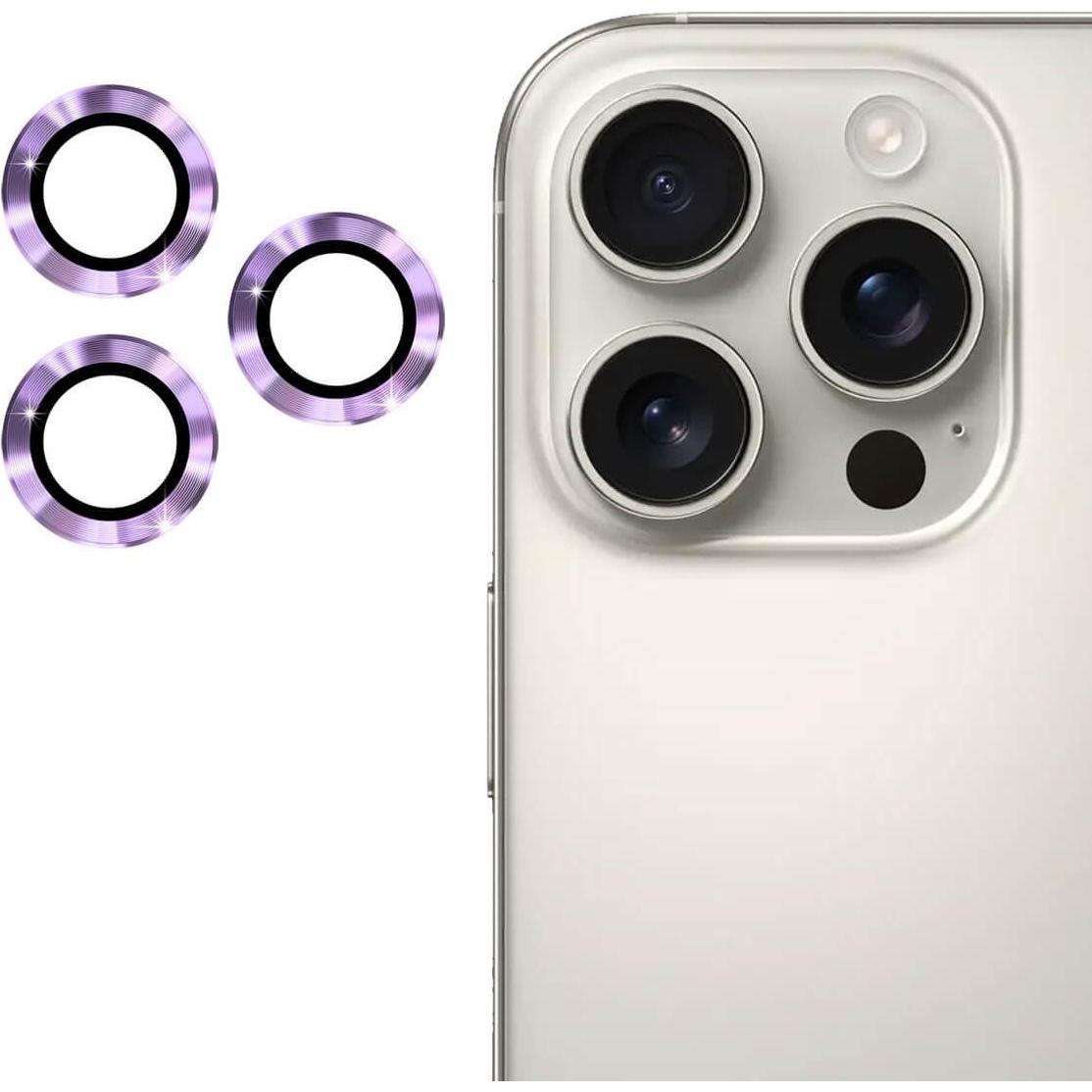 Thumbnail - Enkay iPhone 16 Pro / 16 Pro Max - Kamera Linsen Panzerglas (3 Stück, Apple iPhone 16 Pro, Apple iPhone 16 Pro Max), Sma...