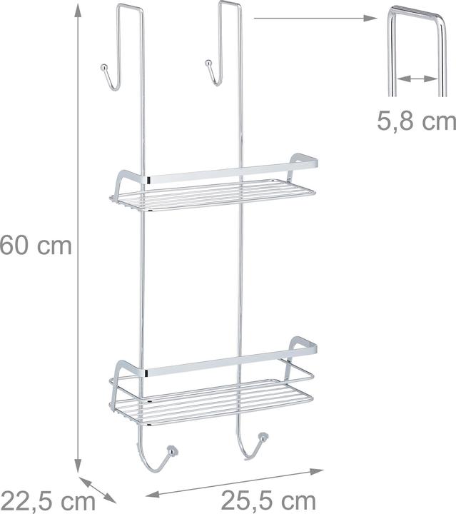 Productafbeelding Relaxdays Douchebak (25,5 x 22,5 x 60 cm)
