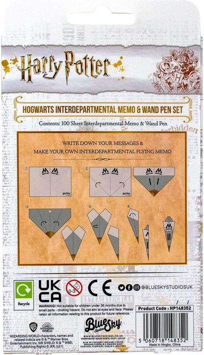Produktbild Thumbs Up ! Harry Potte Notizblock & Zauberstabstift Magical (Blanko)