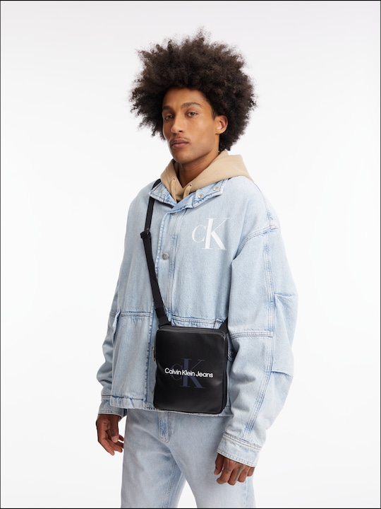 Produktbild Calvin Klein Jeans Herren Monogramm Soft Reporter18 Crossovers, Schwarz, One Size (One Size)