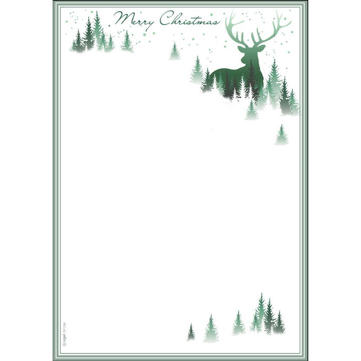 Actual product image Sigel Christmas Forest (90 g/m², 25 x, A4)