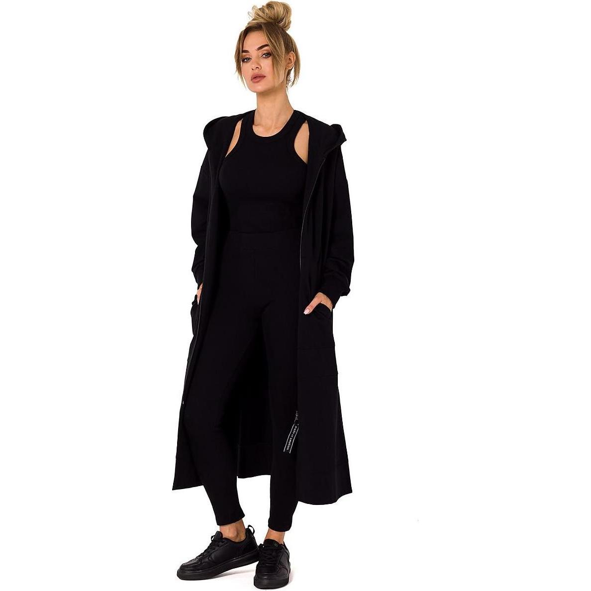 Made of Emotion, Damen, Pullover, Sweater Moe, Schwarz, (3XL)