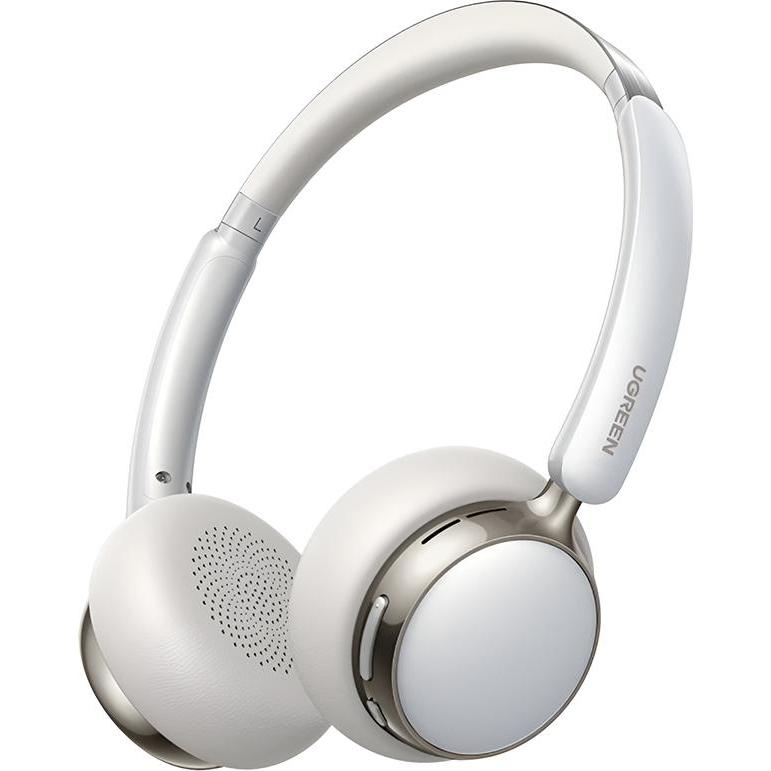 Ugreen Słuchawki Słuchawki nauszne Studio Plus HP207 Bluetooth srebrno-białe (ANC, Senza fili), Cuffie, Bianco, Argento
