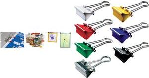 Actual product image Maul y 214 Foldback clip, white (W)19 mm Content: 12 pieces, clamping width: 7 mm (12 x)