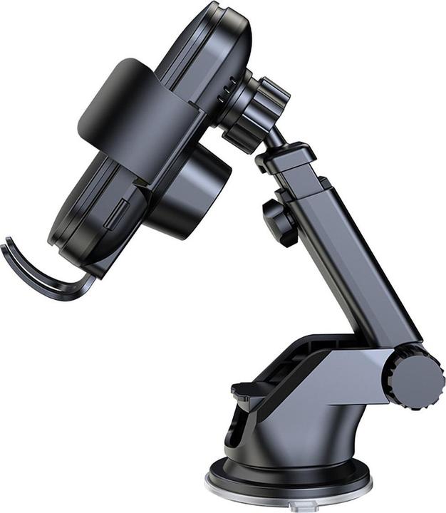 Actual product image Wozinsky WUMID car holder with 15W inductive charger for dashboard - black