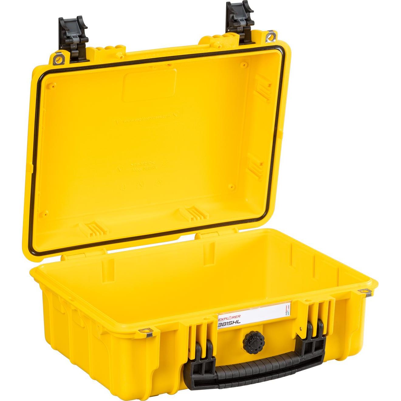 Explorer Cases Outdoor Koffer 3815HL.Y E yellow empty (B x H x T) 38 x 27 x 16 (Kamera Beutel, 15.90 l), Kameratasche, G...