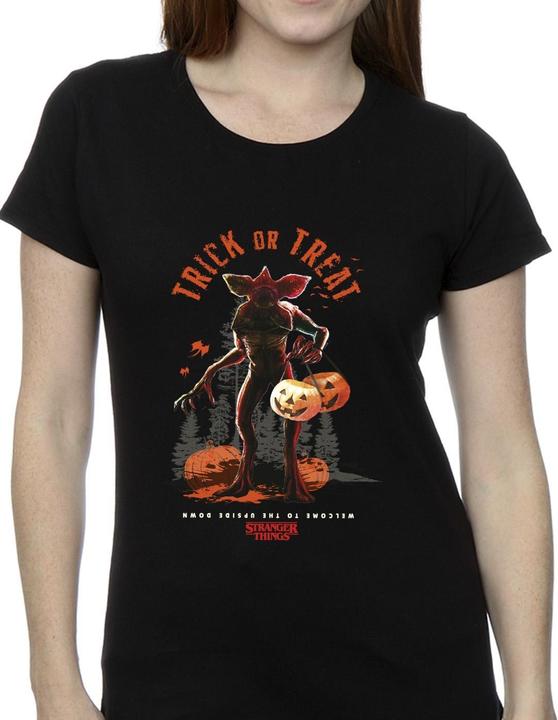 Image du produit Netflix - T-shirt STRANGER THINGS TRICK OR TREAT DEMAGORGON - Femme (XL)