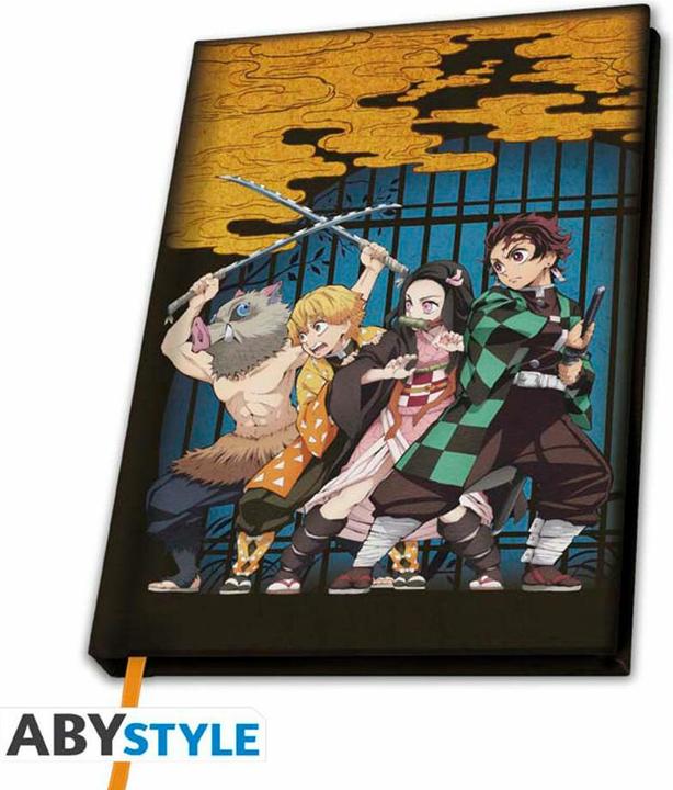 Actual product image ABYstyle Demon Slayer A5 Notebook: Group (A5, Plain, Hardcover)