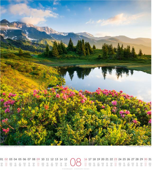 Image du produit Lichtblicke Kalender 2026 (48 x 54 cm, Couverture rigide, Allemand, Anglais, Français)