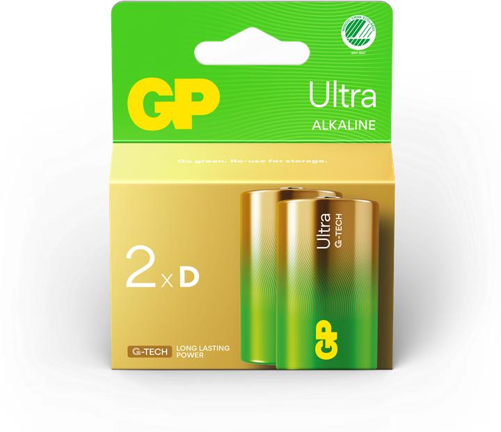Produktbild GP Batteries GP 13AU-U2 A21 / LR20 / D Ultra Battery (2 Stk., D)
