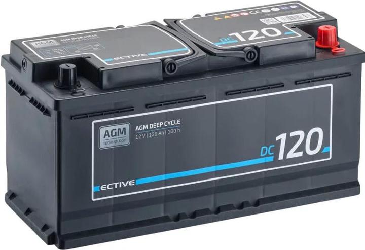 Ective DC 120 AGM Deep Cycle 120Ah Versorgungsbatterie (12 V, 120 Ah)