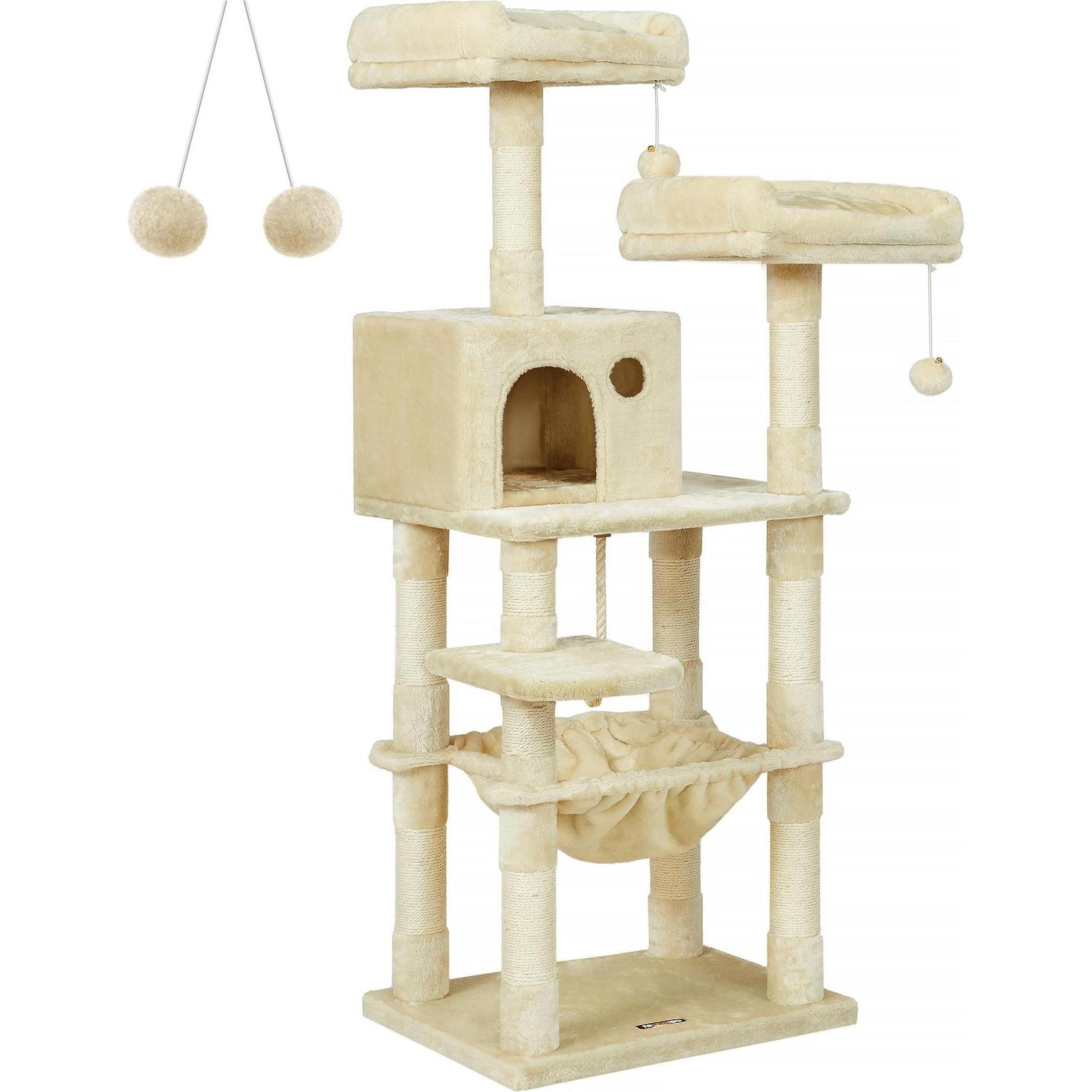 Meilleurs prix pour Feandrea Kitty (143 cm, Beige), Arbre à chat