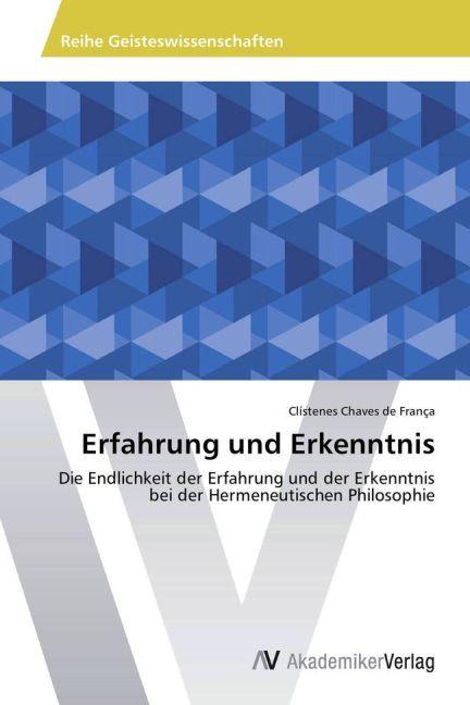 Produktbild Erfahrung und Erkenntnis (Deutsch, Clístenes Chaves de França, 2013)