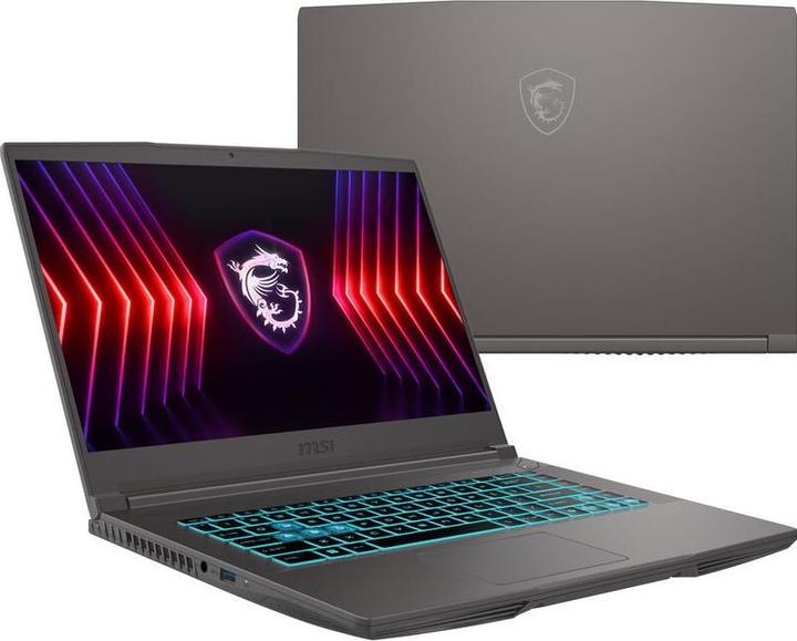 Produktbild MSI Thin 15 B12UC-1439 i5 16 N bk DOS (15.59", 512 GB, 16 GB, DE, Intel Core i5-12450H)