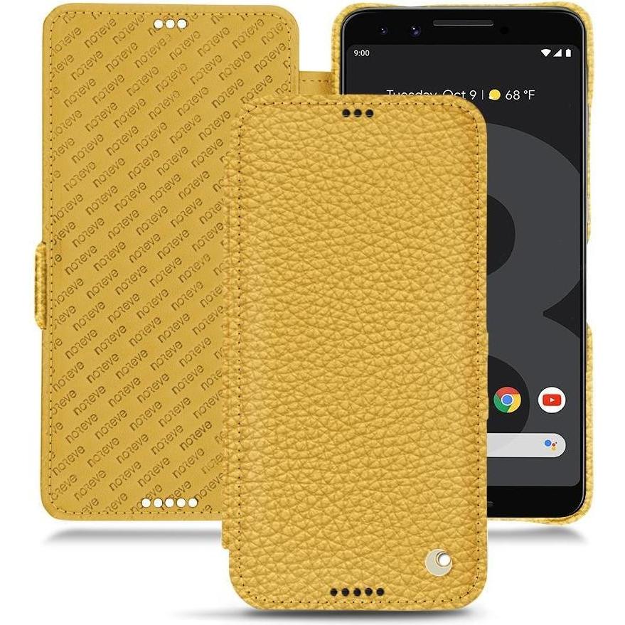 Noreve Lederschutzhülle horizontal (Google Pixel 3 XL), Smartphone Hülle, Orange