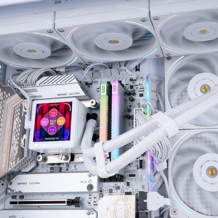 Actual product image Thermalright Kit Watercooling AIO Frozen Vision V2 RGB - 360mm (Blanc)