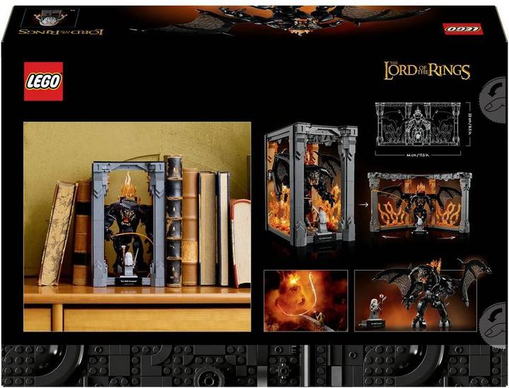 Image du produit LEGO Le Seigneur des Anneaux : Balrog Serre-livres (10367, LEGO Icons)