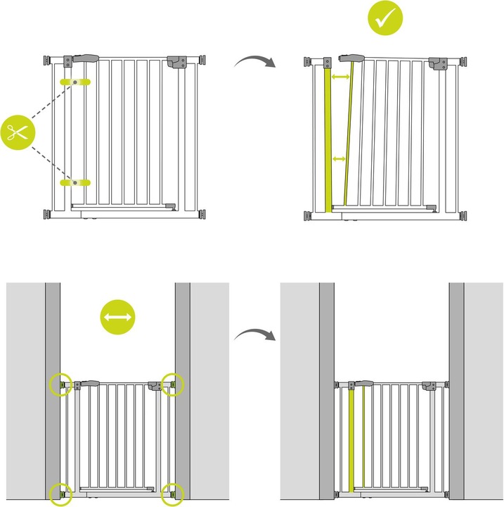 Produktbild Hauck Autoclose N Stop 2 white (75 cm)