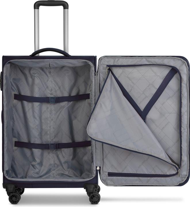 Actual product image Worldpack Chicago 4-wheel suitcase set, 3-piece with stretch fold (186 l)
