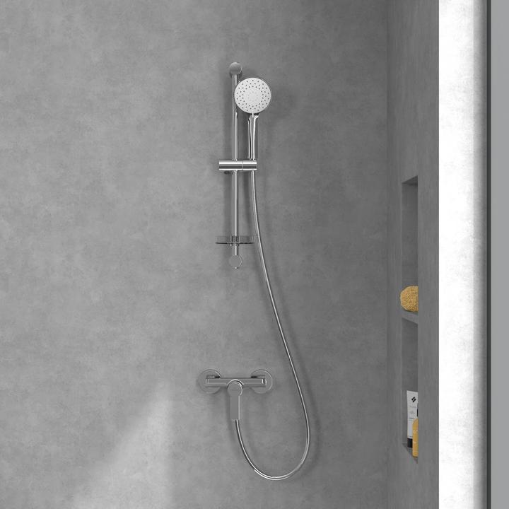 Actual product image Villeroy & Boch V&B Single-lever shower mixer ARCHITECTURA wall-mounted, 218x130x137mm chrome