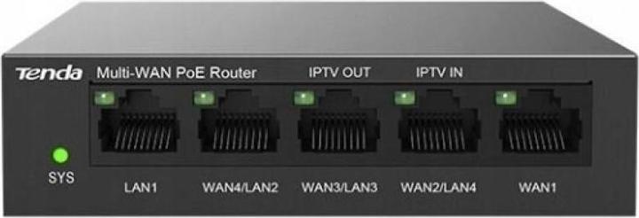 Tenda G0-5G-PoE wired router Gigabit Ethernet Black