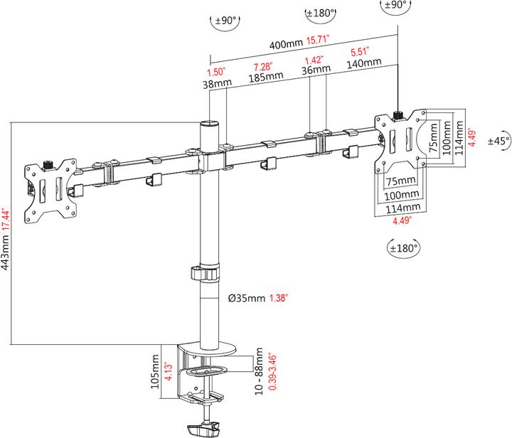 Actual product image Vision Vfm-Dpd (Table, 27")