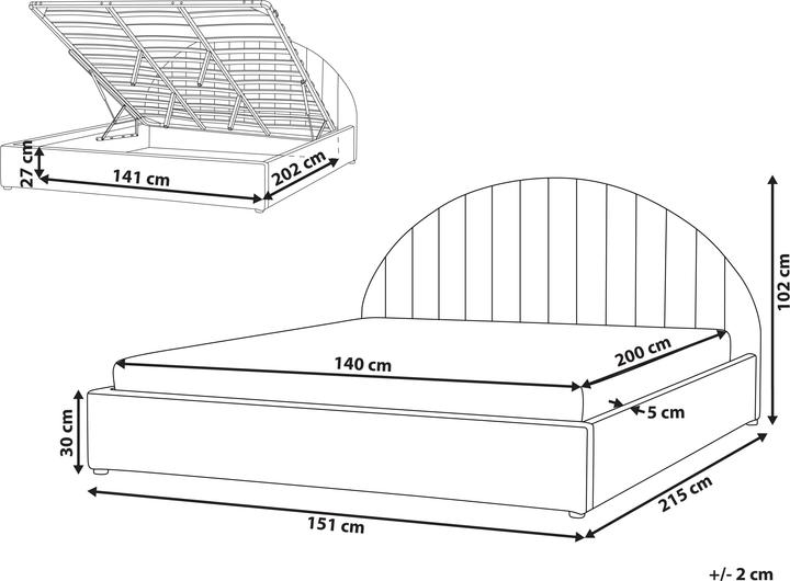 Produktbild Beliani Chadenet (140 x 200 cm)
