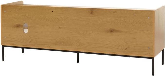 Actual product image Mendler TV-Rack HWC-O39, Melamin MDF 56x150x40cm – natur (150 x 40 x 56 cm)
