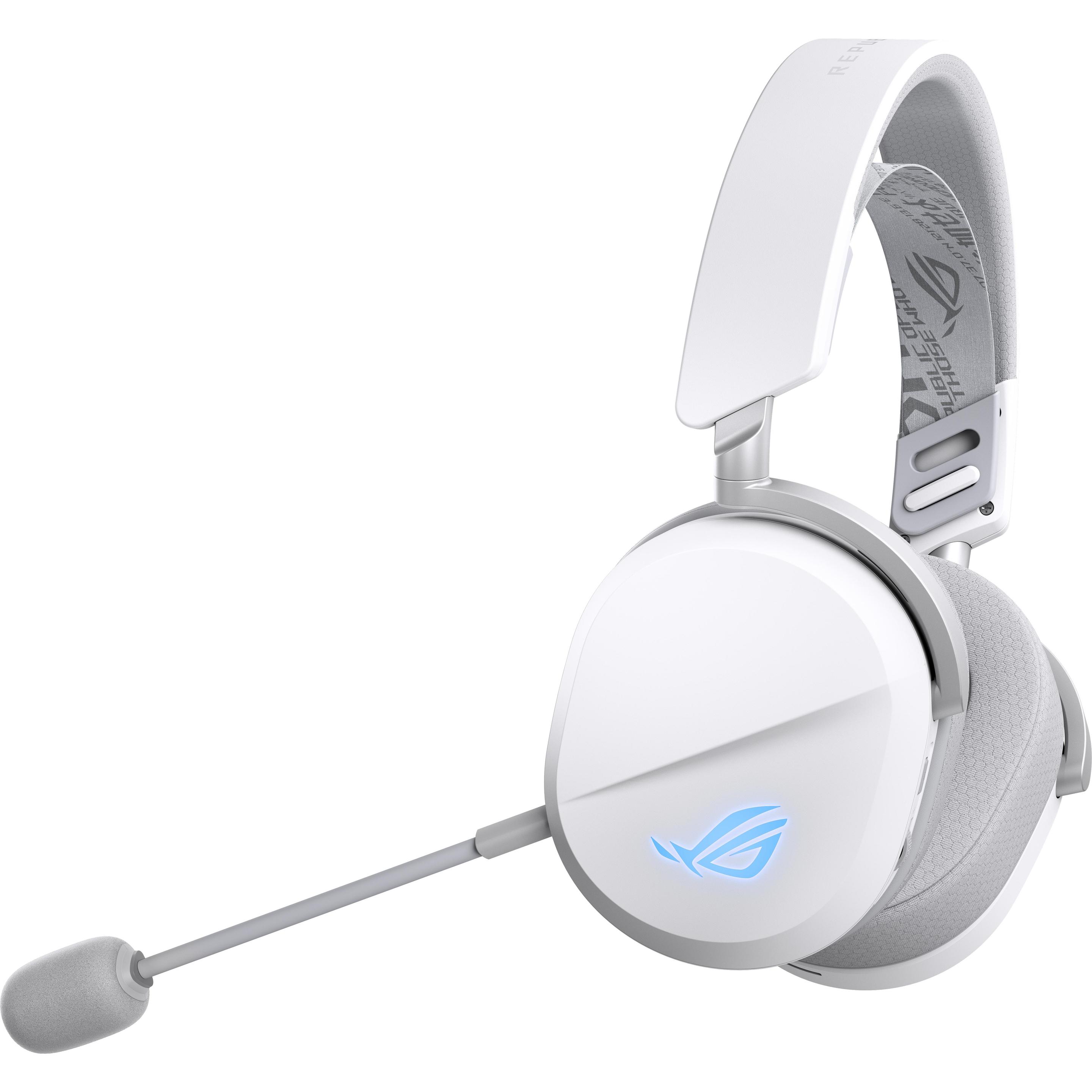 ASUS ROG Pelta White (Kabelgebunden, Kabellos), Gaming Headset, Weiss