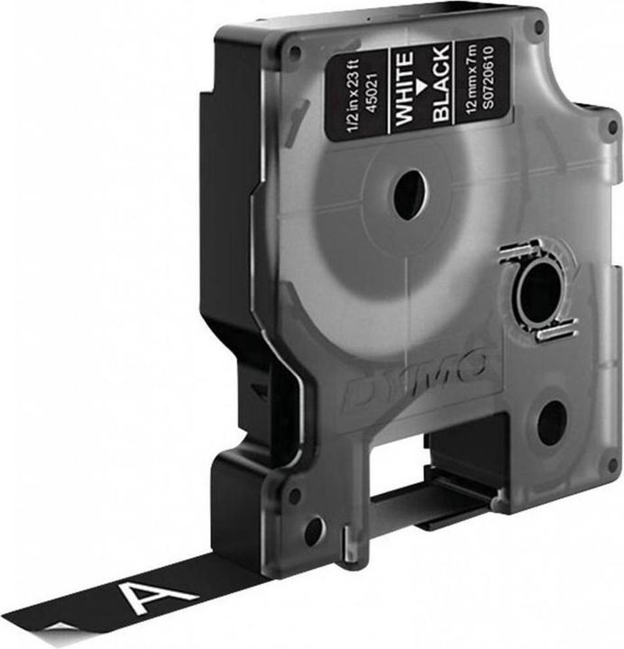 Dymo S0720610 Standaard tape (1.20 cm, Wit, Zwart)