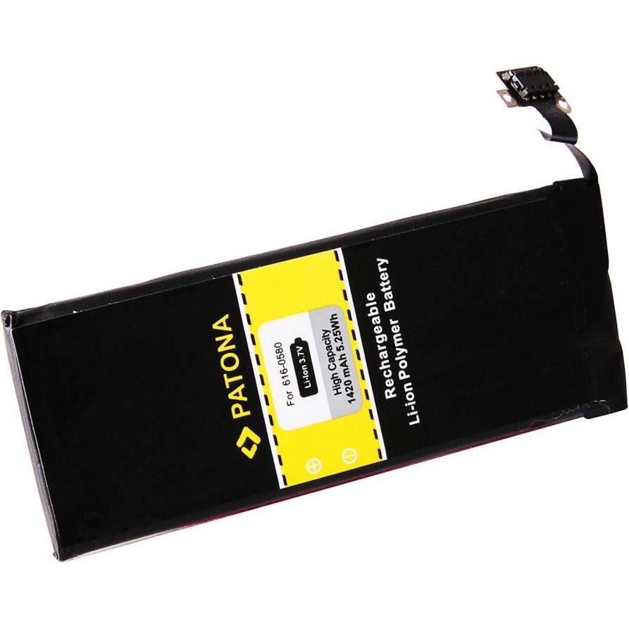 Patona Batteria Li-Polymer (Accumulatore di carica elettrica), Pezzi di ricambio per dispositivi mobili, Nero