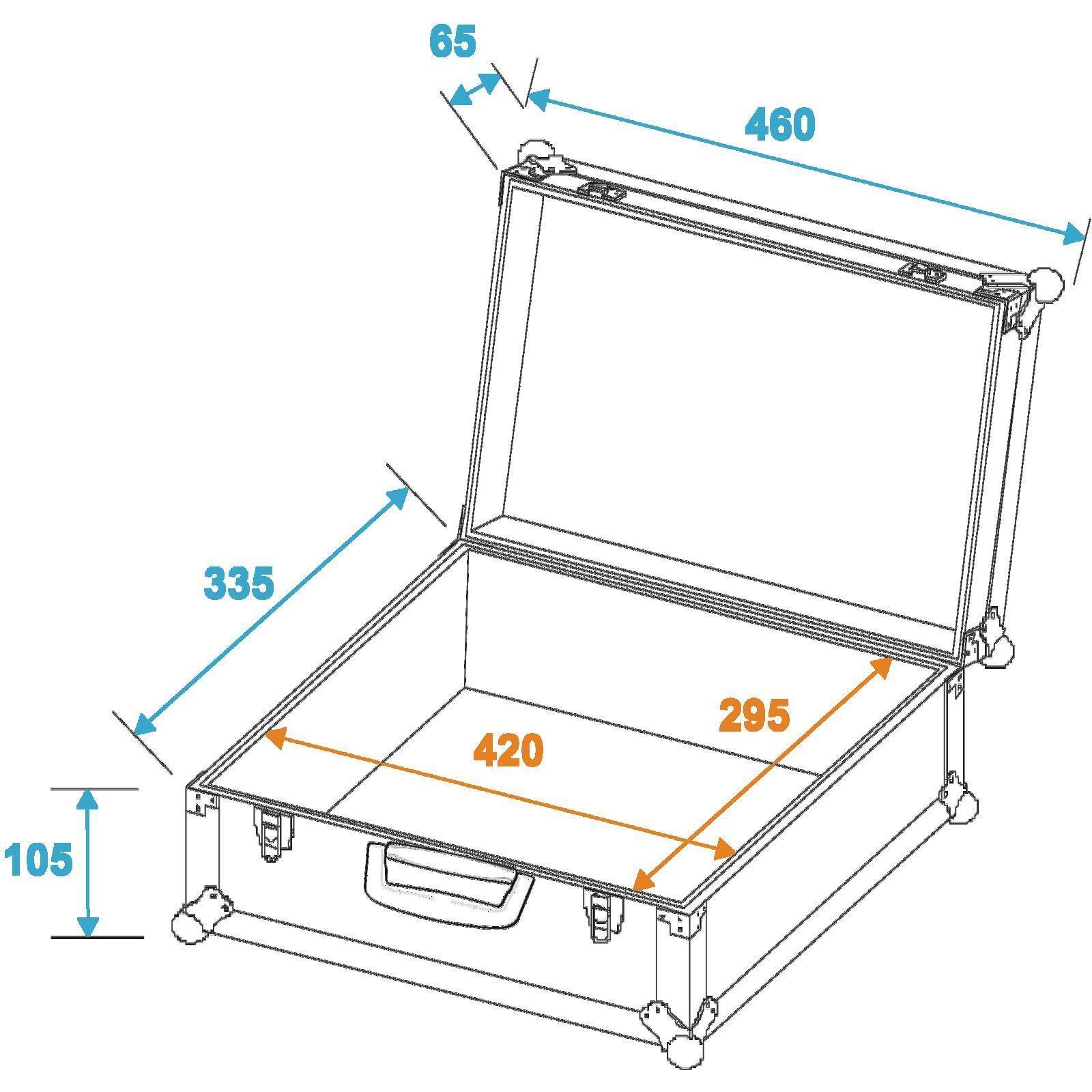 Thumbnail - Roadinger Universal-Koffer-Case FOAM, al (Universal), Audio Racks + Cases, Grau
