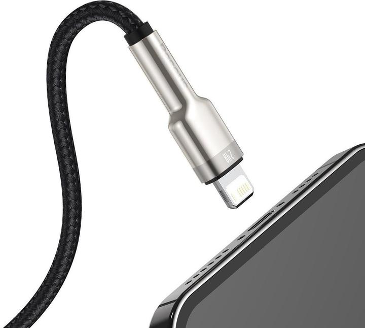 Image du produit Baseus Câble USB pour Lightning Cafule, 2.4A, 2m (noir) (2 m)