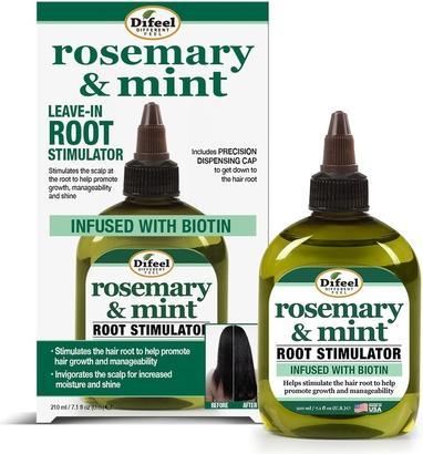 Image du produit Difeel Stimulateur de racines au romarin et à la menthe avec biotine - Traitement pour la croissance des