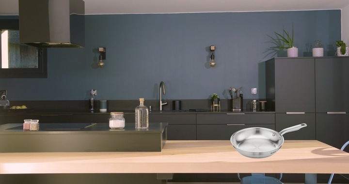 Actual product image Tefal Virtuoso (24 cm, Frying pan, Stainless steel)