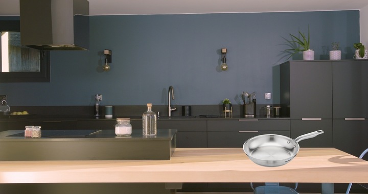 Actual product image Tefal Virtuoso (28 cm, Frying pan, Stainless steel)