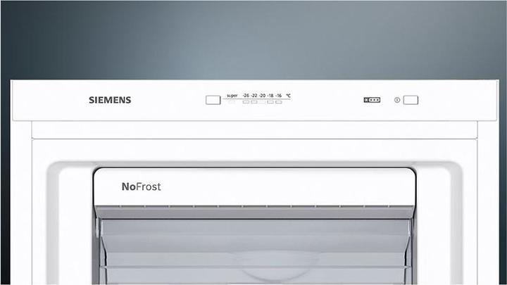 Actual product image Siemens iQ300, Freistehender Gefrierschrank, 186 x 60 cm, Weiss, GS36NVWEV, ID GS36NVWEV (Stand-alone, 242 l)