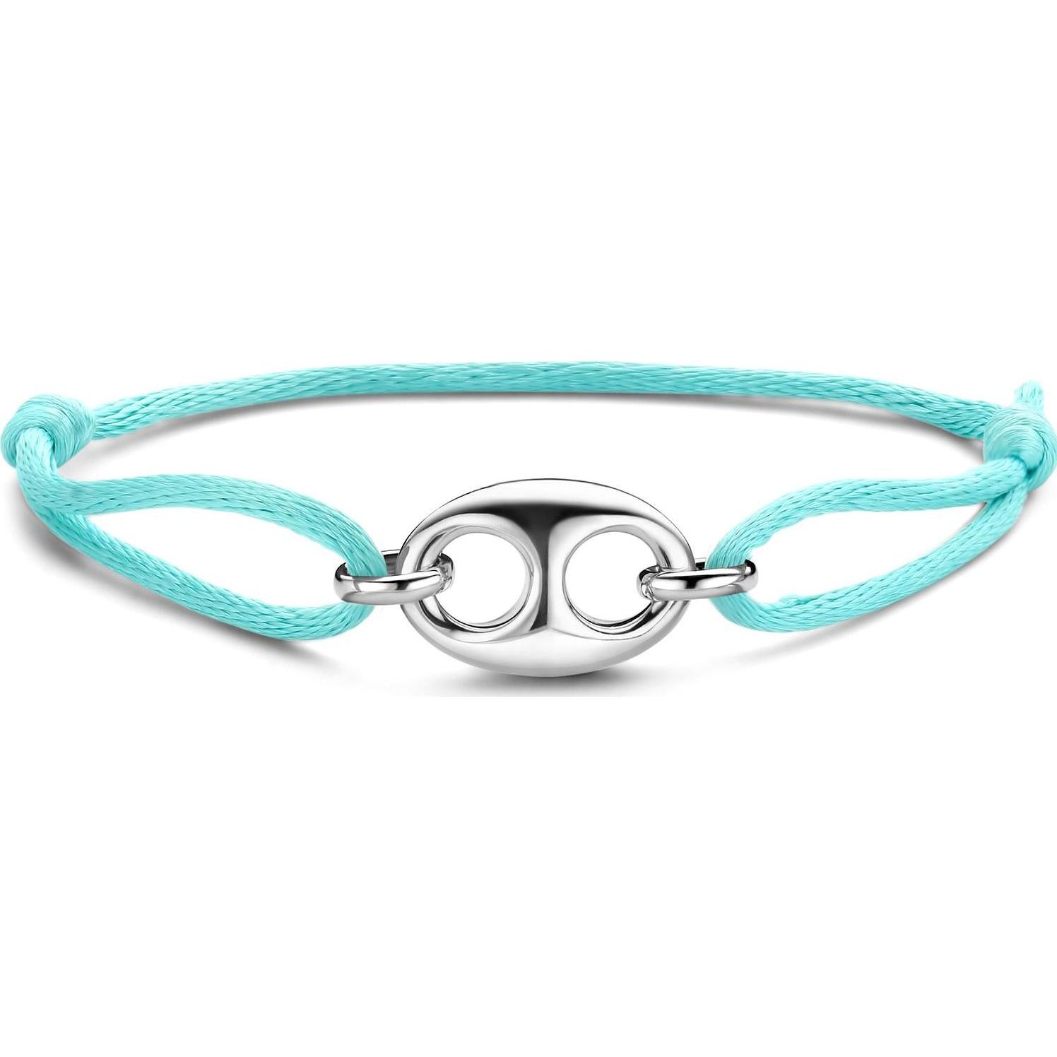 Ti Sento Milano, Armschmuck, Armband, (20 cm, Textil, 925er Silber)
