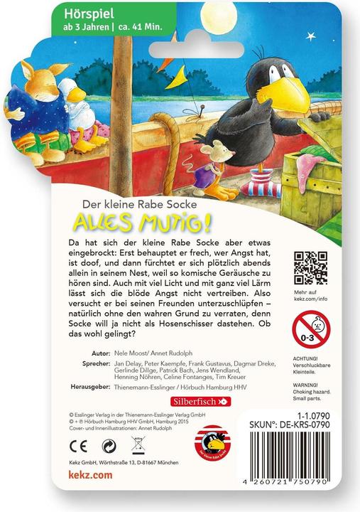 Immagine prodotto Kekz Audiochip The Little Raven Sock - All Brave (Tedesco)