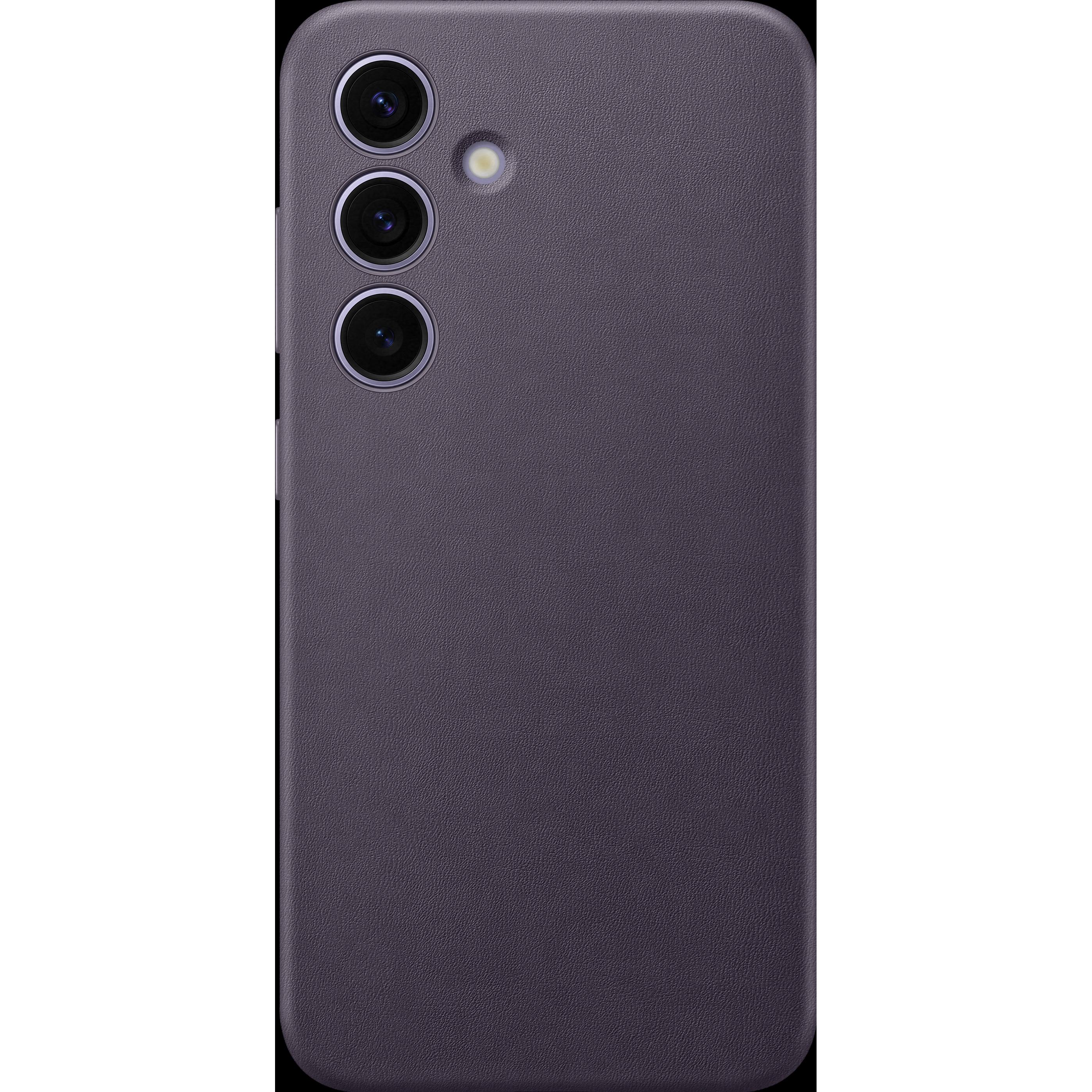 Samsung Vegan Leather Case (Samsung Galaxy S24+), Smartphone Hülle, Violett