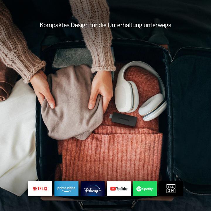 Productafbeelding Thomson USB-stick voor reisstreaming: 4K UHD, Google TV (8 GB, Android 12)