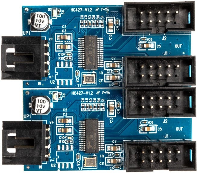 Image du produit Akasa Carte Hub USB 2.0 interne, câble USB de 30 cm inclus (4 Ports)